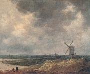 Jan van  Goyen Windmill oil painting artist
